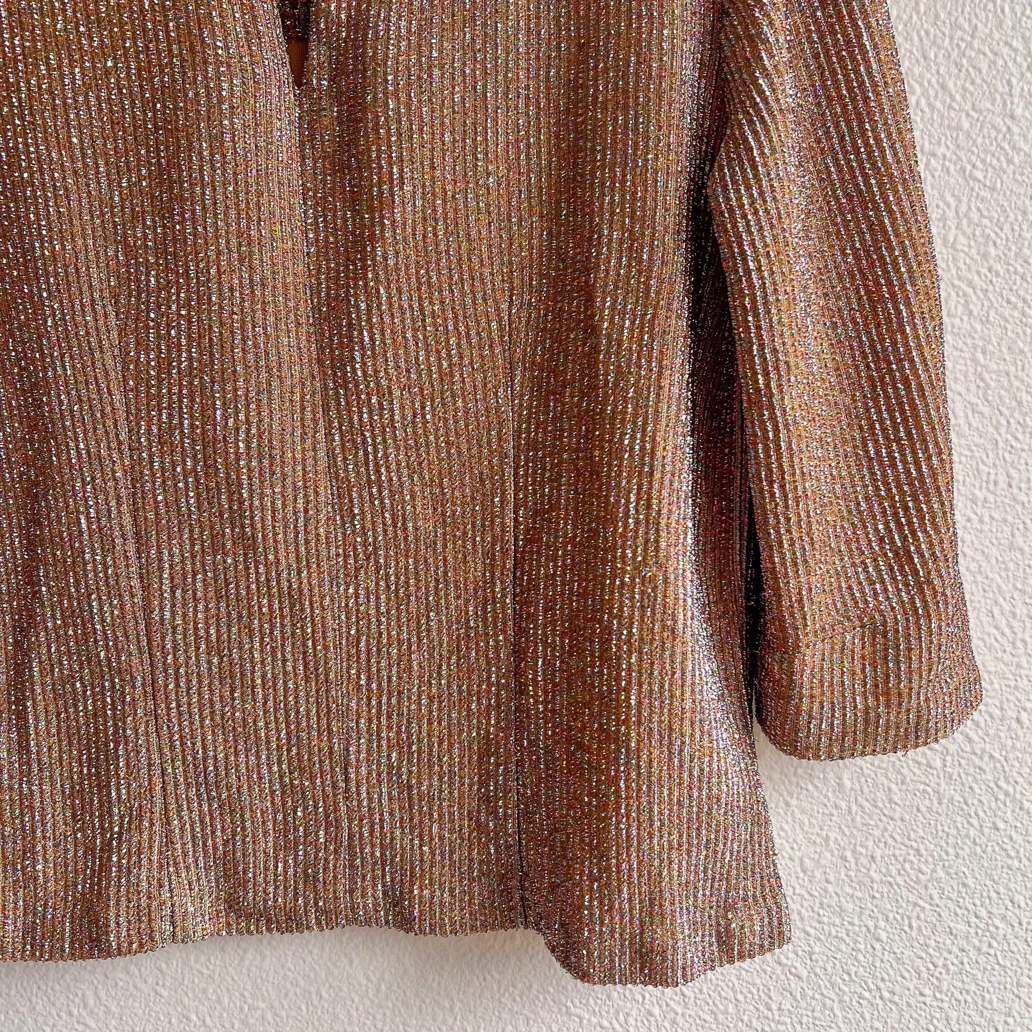 1960s Rainbow Sparkles Party Blouse (XS/S)