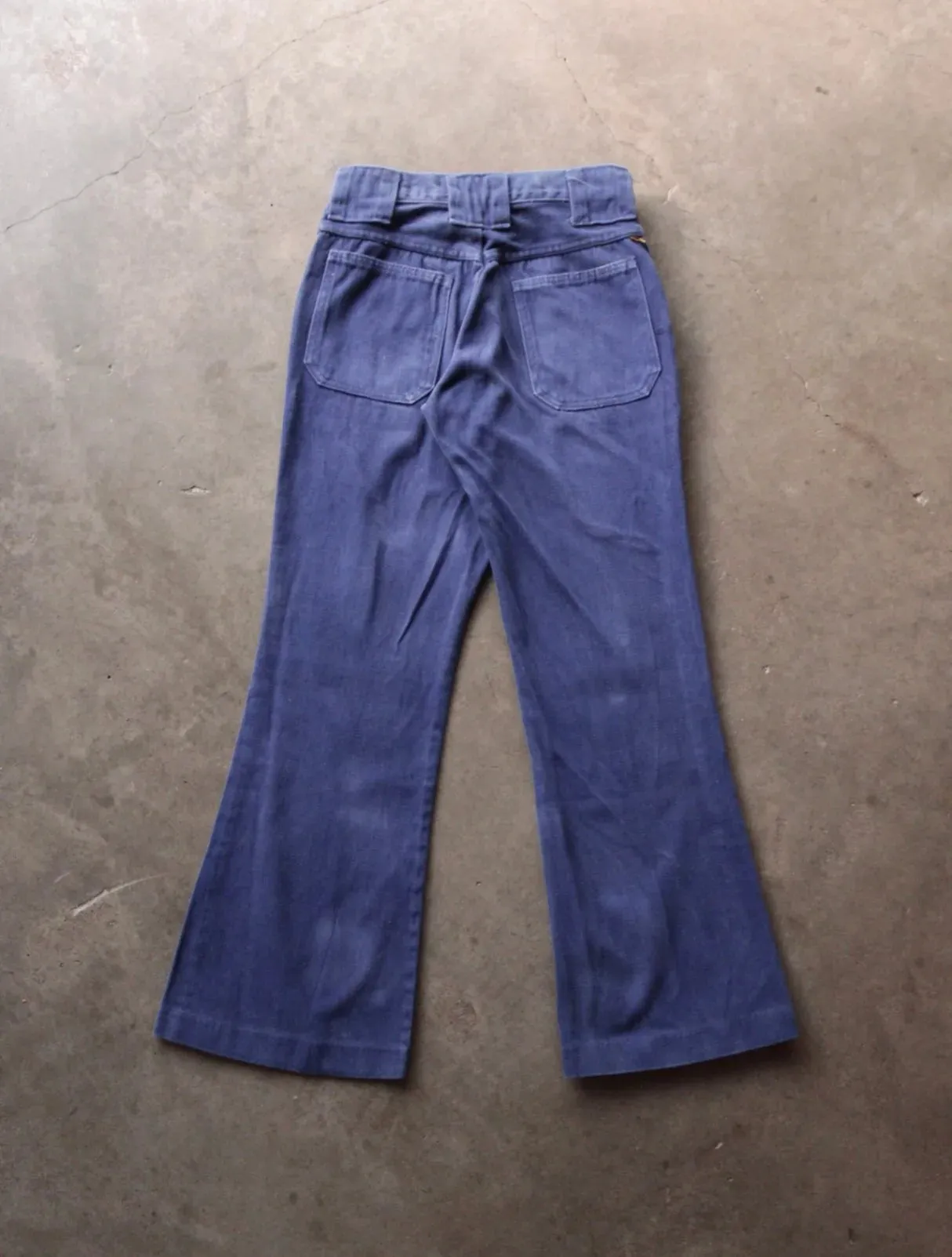 1970S MOLESKIN BUSH FLARED PANTS