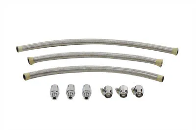 40-0467 - Custom Stainless Steel Oil Line Kit