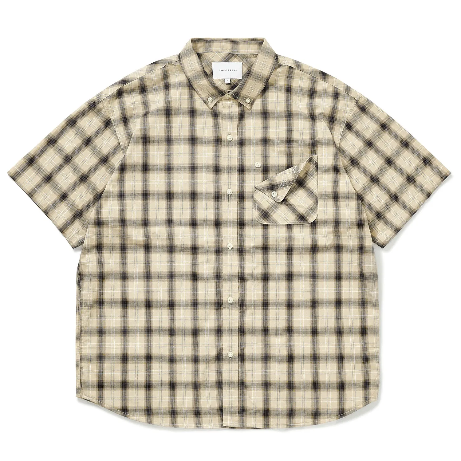 714street リラックスフィットチェックシャツ 714ST090