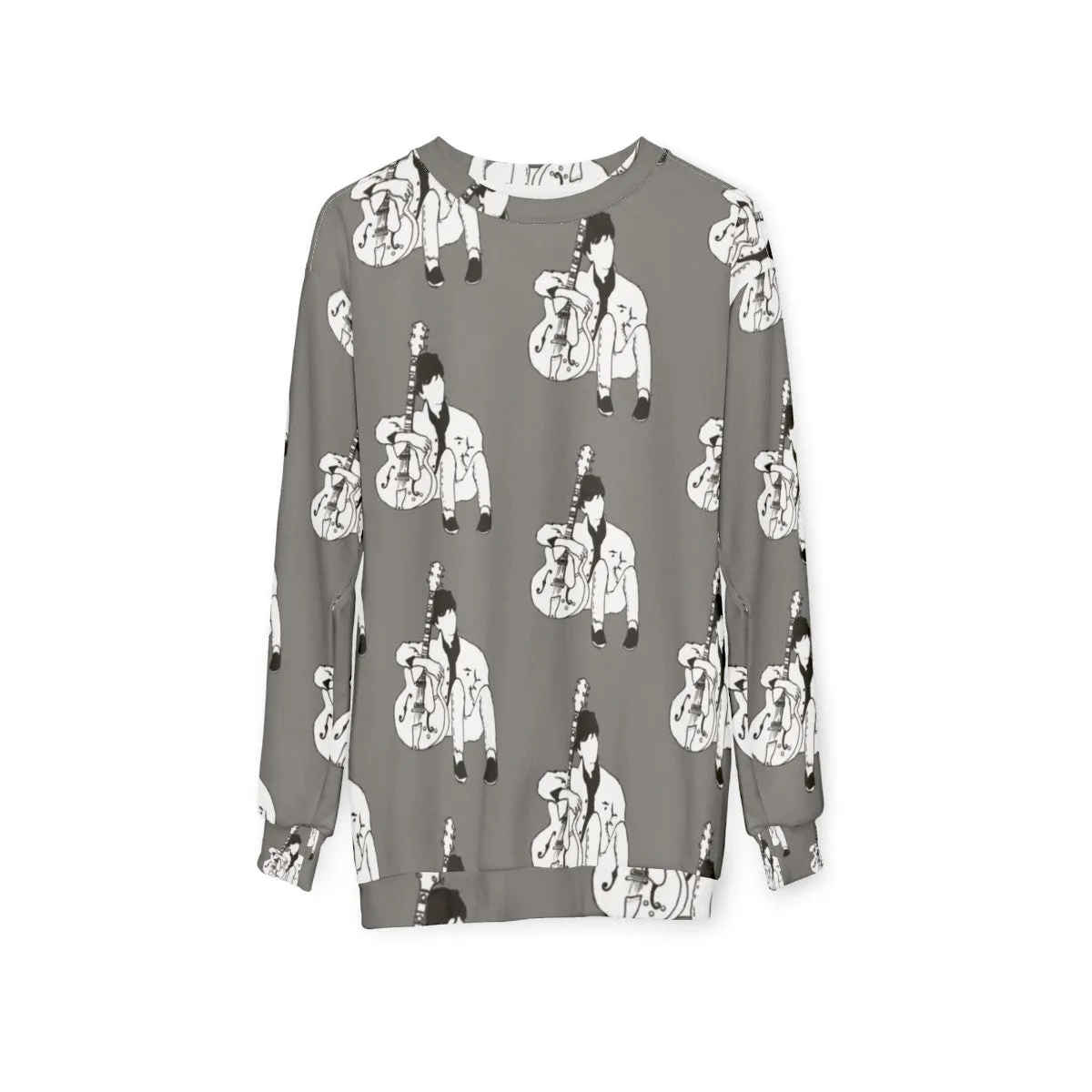 80s Music Icon Johnny Marr Grey Sweatshirt