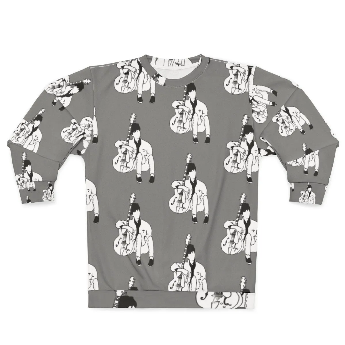 80s Music Icon Johnny Marr Grey Sweatshirt