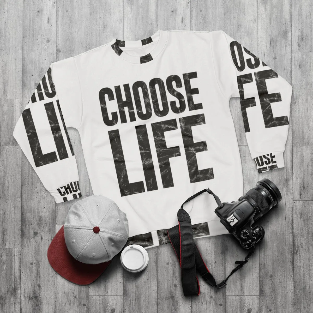 80s "Choose Life" Sweatshirt - George Michael Retro Pop Music Fashion