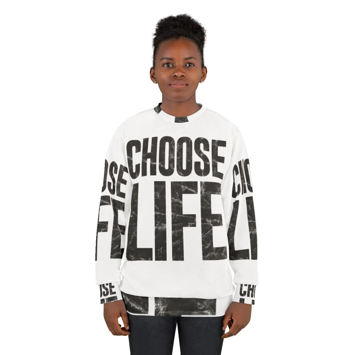 80s "Choose Life" Sweatshirt - George Michael Retro Pop Music Fashion