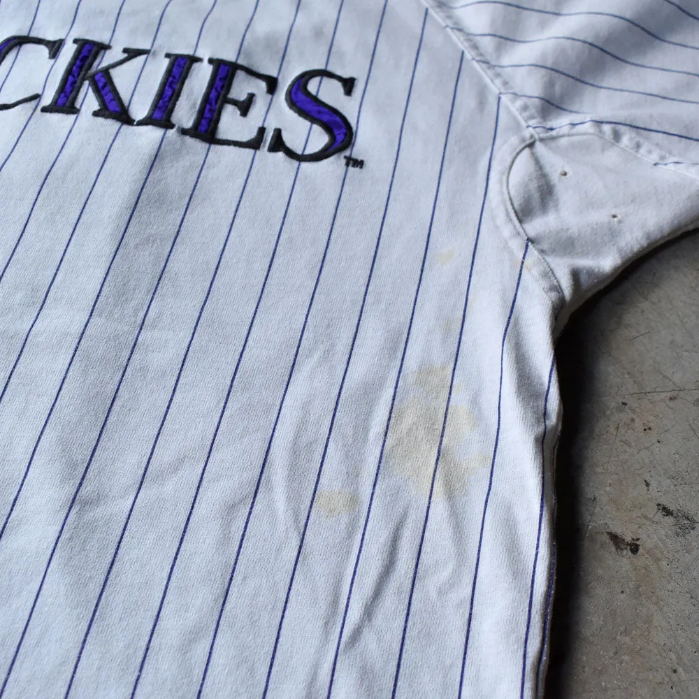 90’s Majestic MLB Colorado Rockies ゲームシャツ USA製 240927