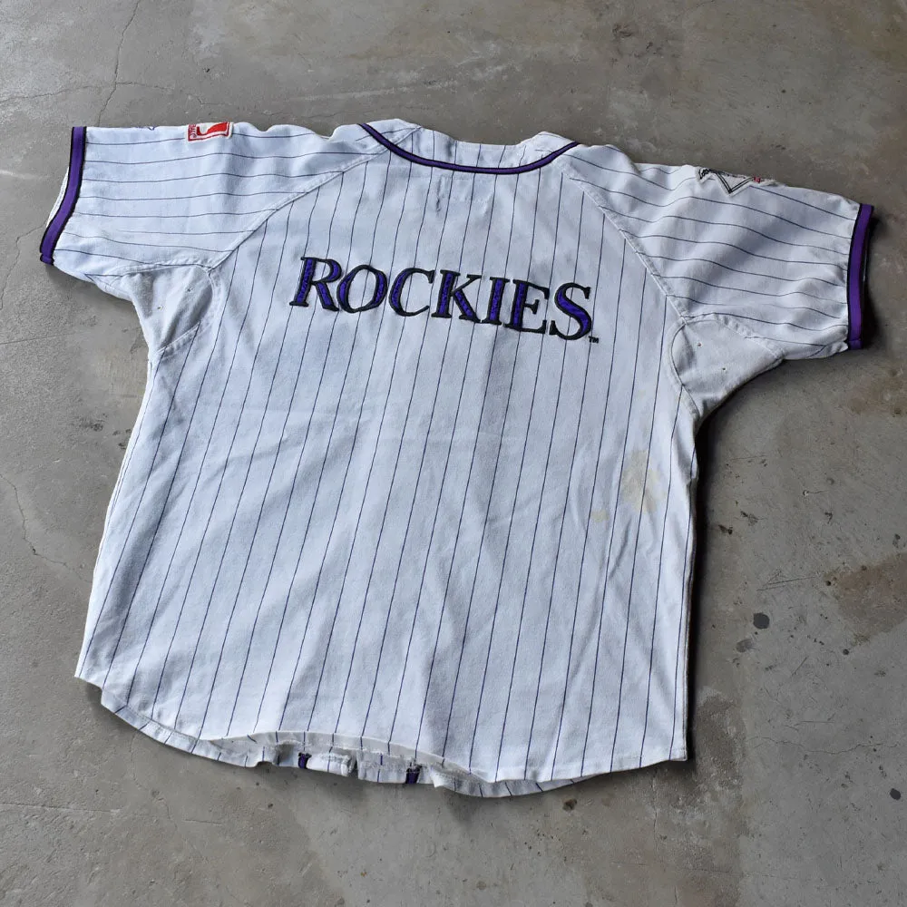 90’s Majestic MLB Colorado Rockies ゲームシャツ USA製 240927