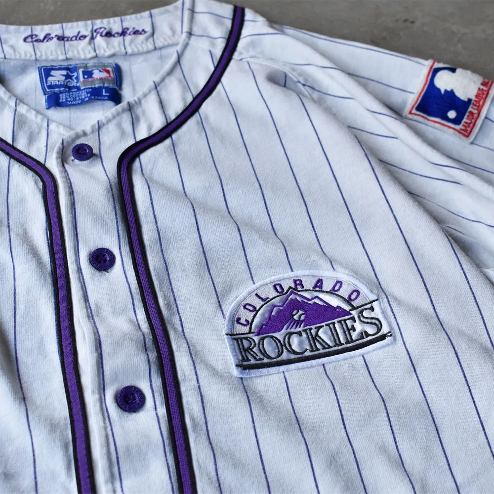 90’s Majestic MLB Colorado Rockies ゲームシャツ USA製 240927