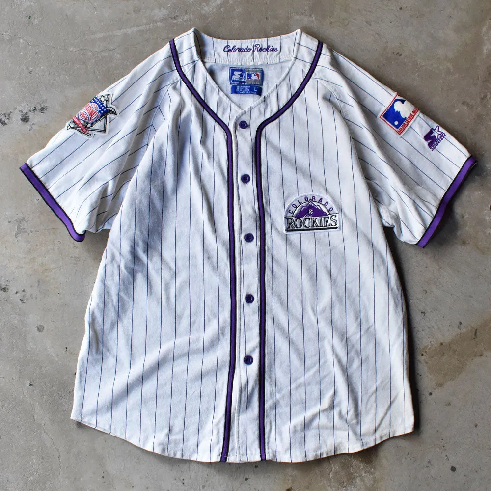 90’s Majestic MLB Colorado Rockies ゲームシャツ USA製 240927