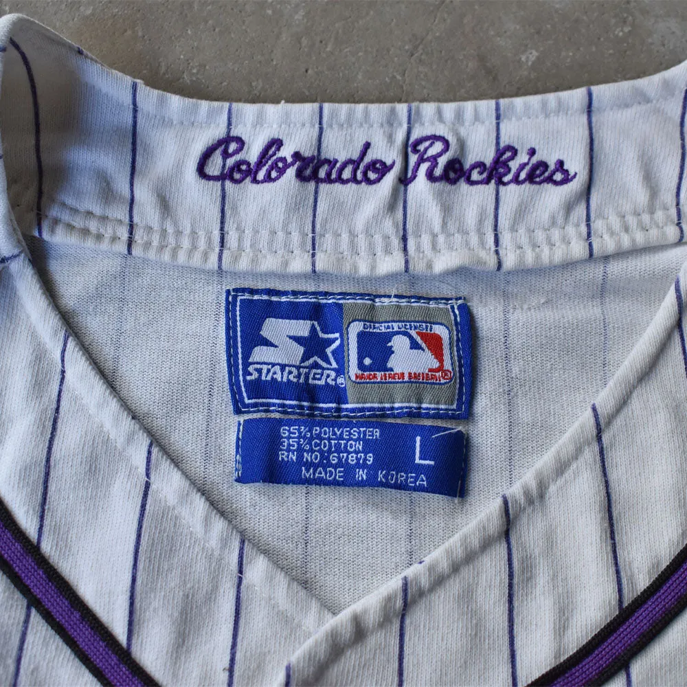 90’s Majestic MLB Colorado Rockies ゲームシャツ USA製 240927
