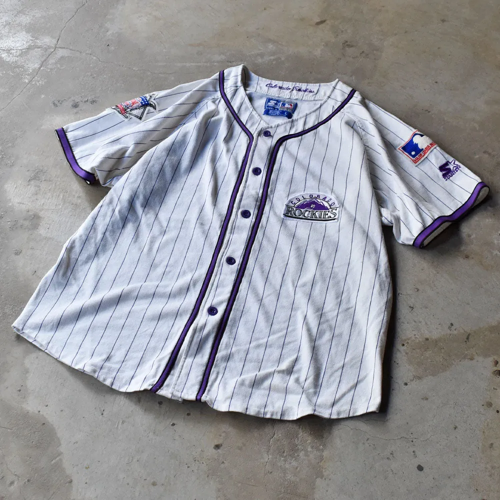90’s Majestic MLB Colorado Rockies ゲームシャツ USA製 240927