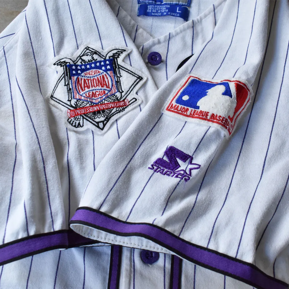 90’s Majestic MLB Colorado Rockies ゲームシャツ USA製 240927