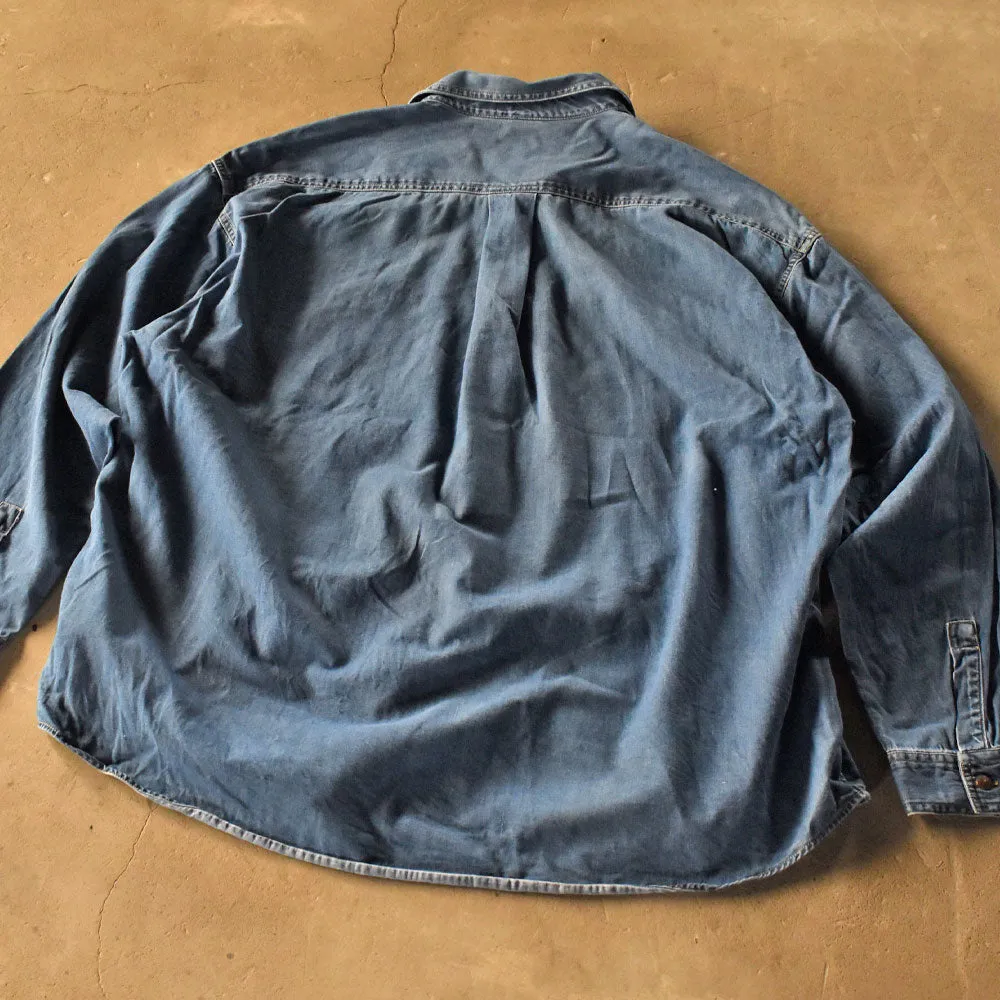 90’s MARITHE FRANCOIS GIRBAUD デニムシャツ シャンブレーシャツ 240408