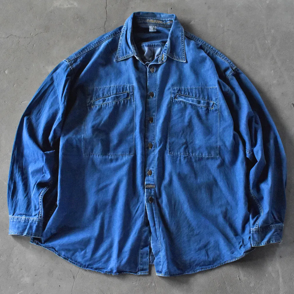 90’s MARITHE FRANCOIS GIRBAUD デニムシャツ シャンブレーシャツ 240408