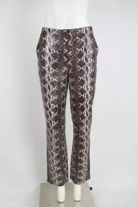 90s/00s purple faux snakeskin trouser - S