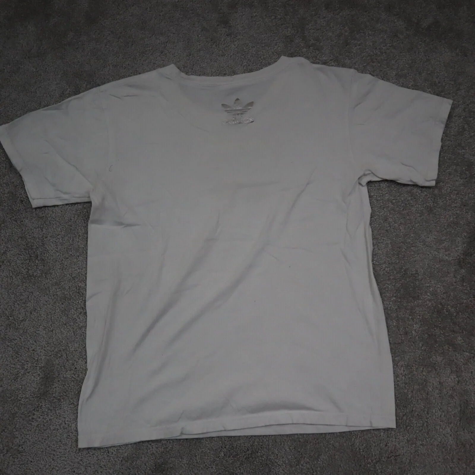 Adidas Originals T Shirt Mens White SZ M Short Sleeve Graphic Shirt Round Neck