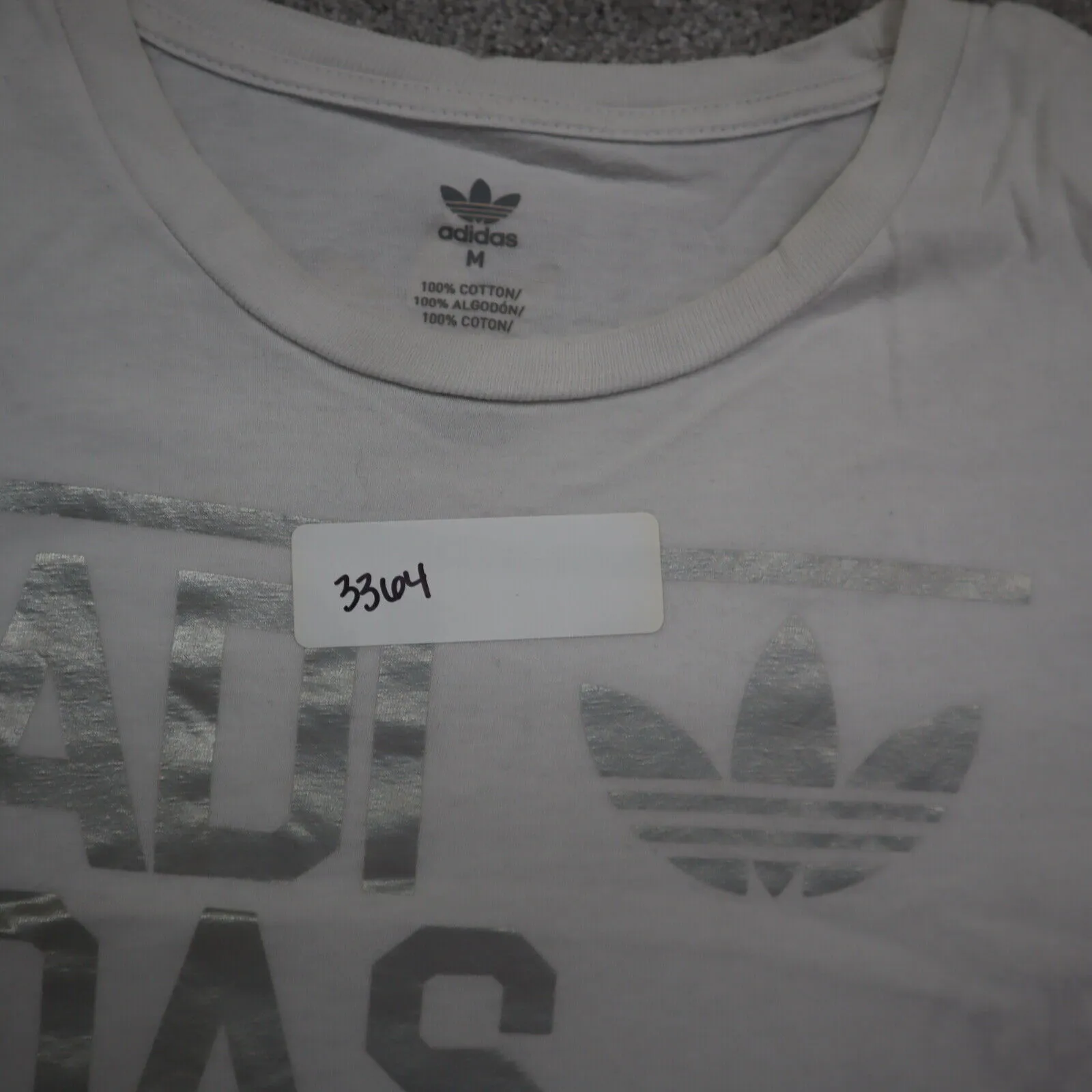 Adidas Originals T Shirt Mens White SZ M Short Sleeve Graphic Shirt Round Neck