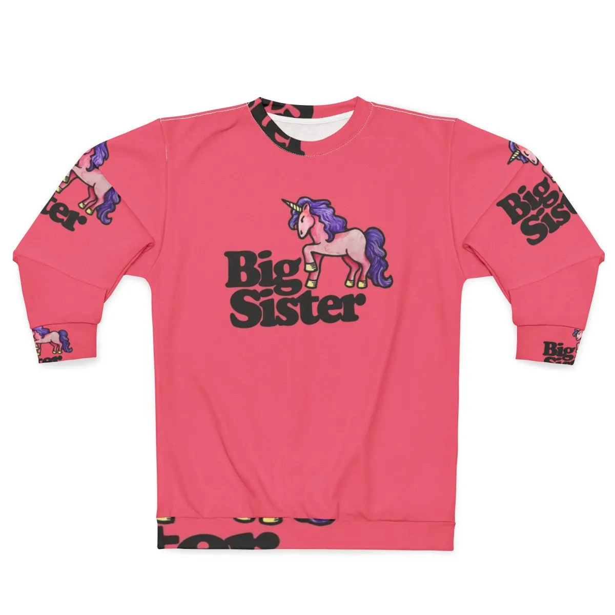 Adorable Big Sister Unicorn Sweatshirt for New Siblings