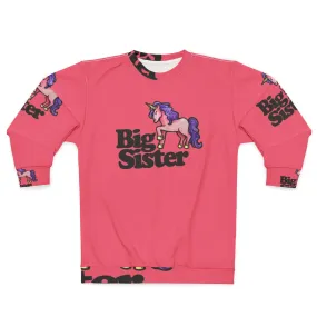 Adorable Big Sister Unicorn Sweatshirt for New Siblings