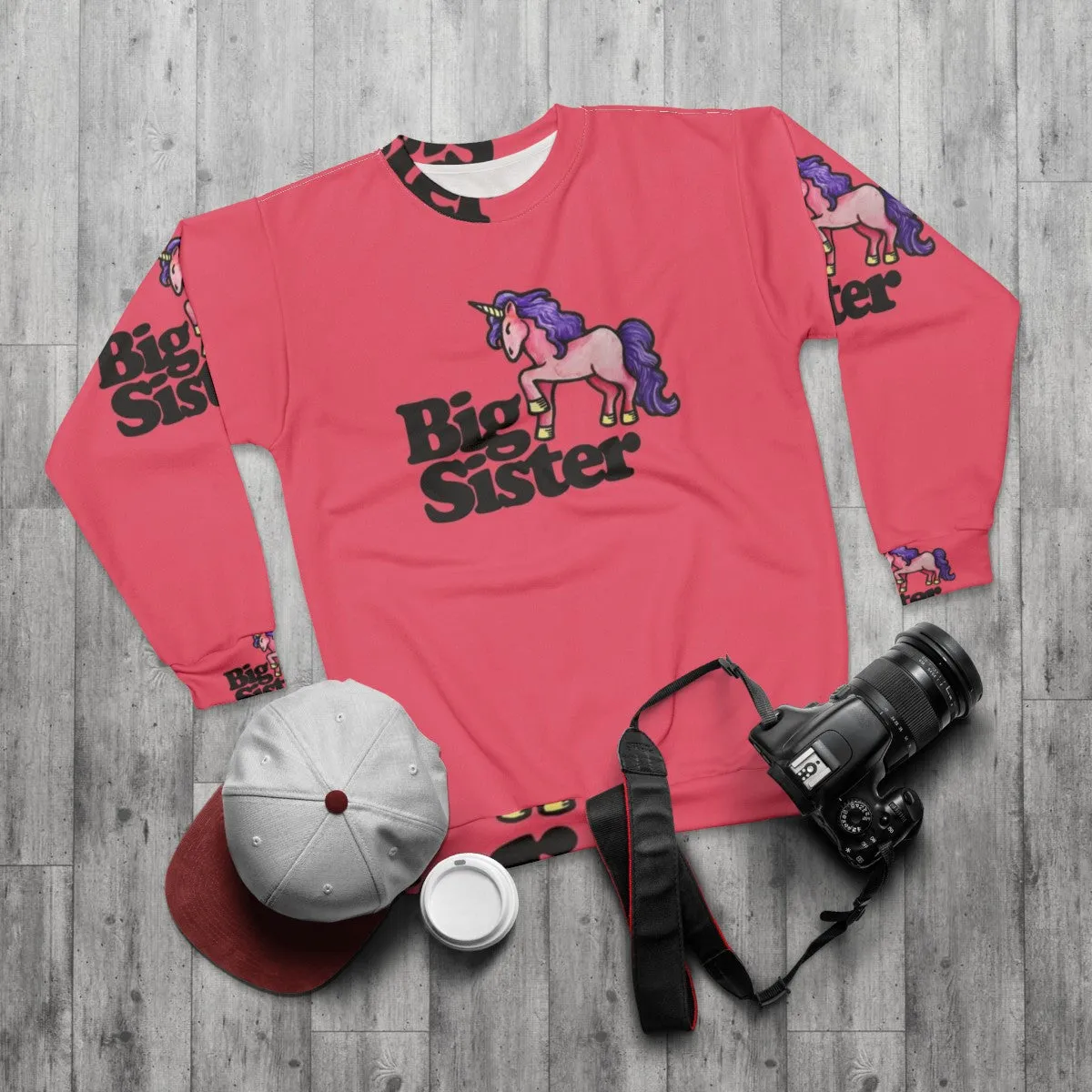 Adorable Big Sister Unicorn Sweatshirt for New Siblings