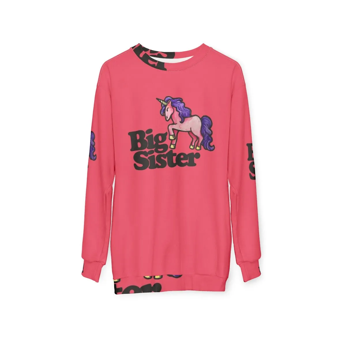 Adorable Big Sister Unicorn Sweatshirt for New Siblings