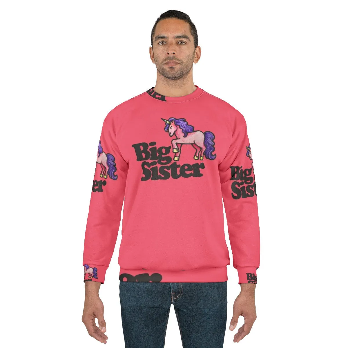 Adorable Big Sister Unicorn Sweatshirt for New Siblings
