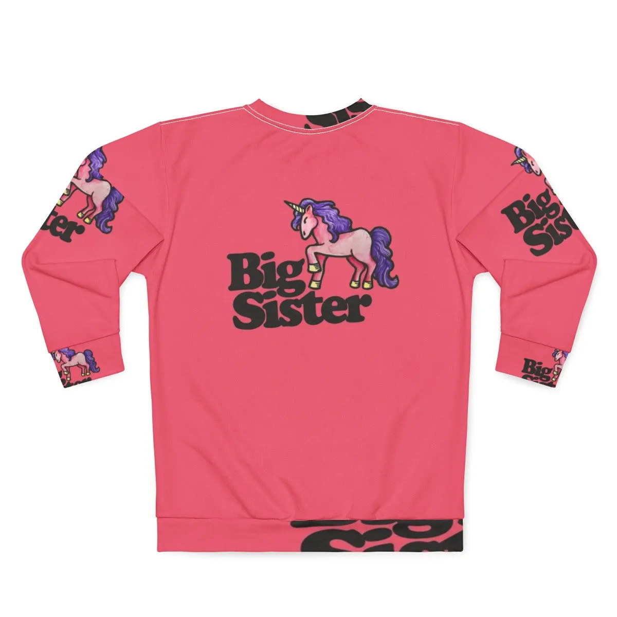 Adorable Big Sister Unicorn Sweatshirt for New Siblings