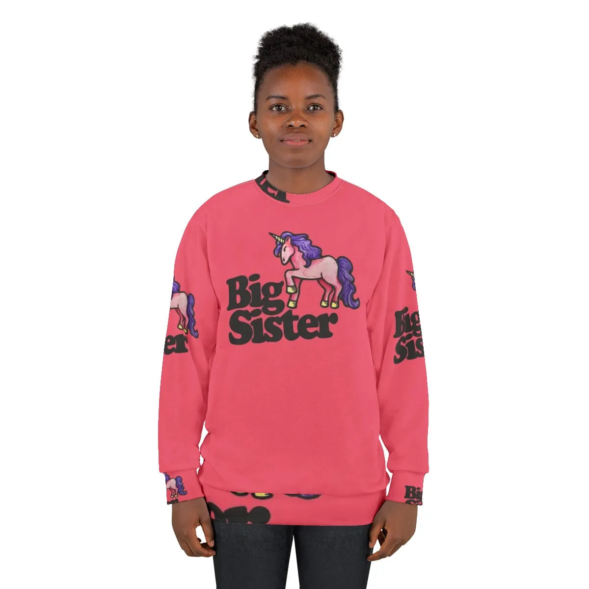 Adorable Big Sister Unicorn Sweatshirt for New Siblings