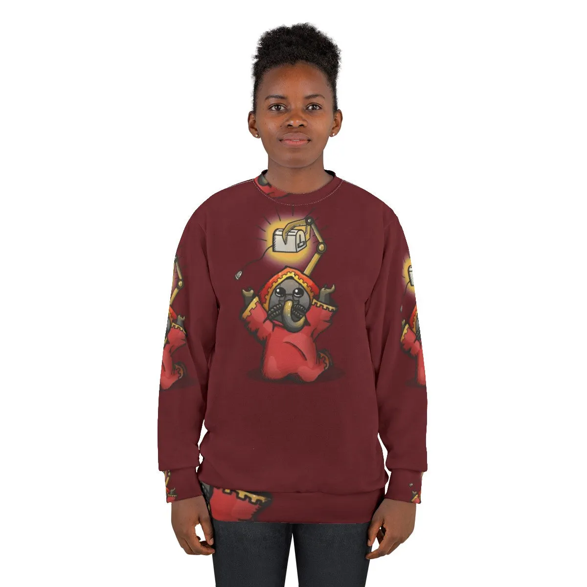 Adorable Toaster Priest Sweatshirt for Warhammer 40k Fans