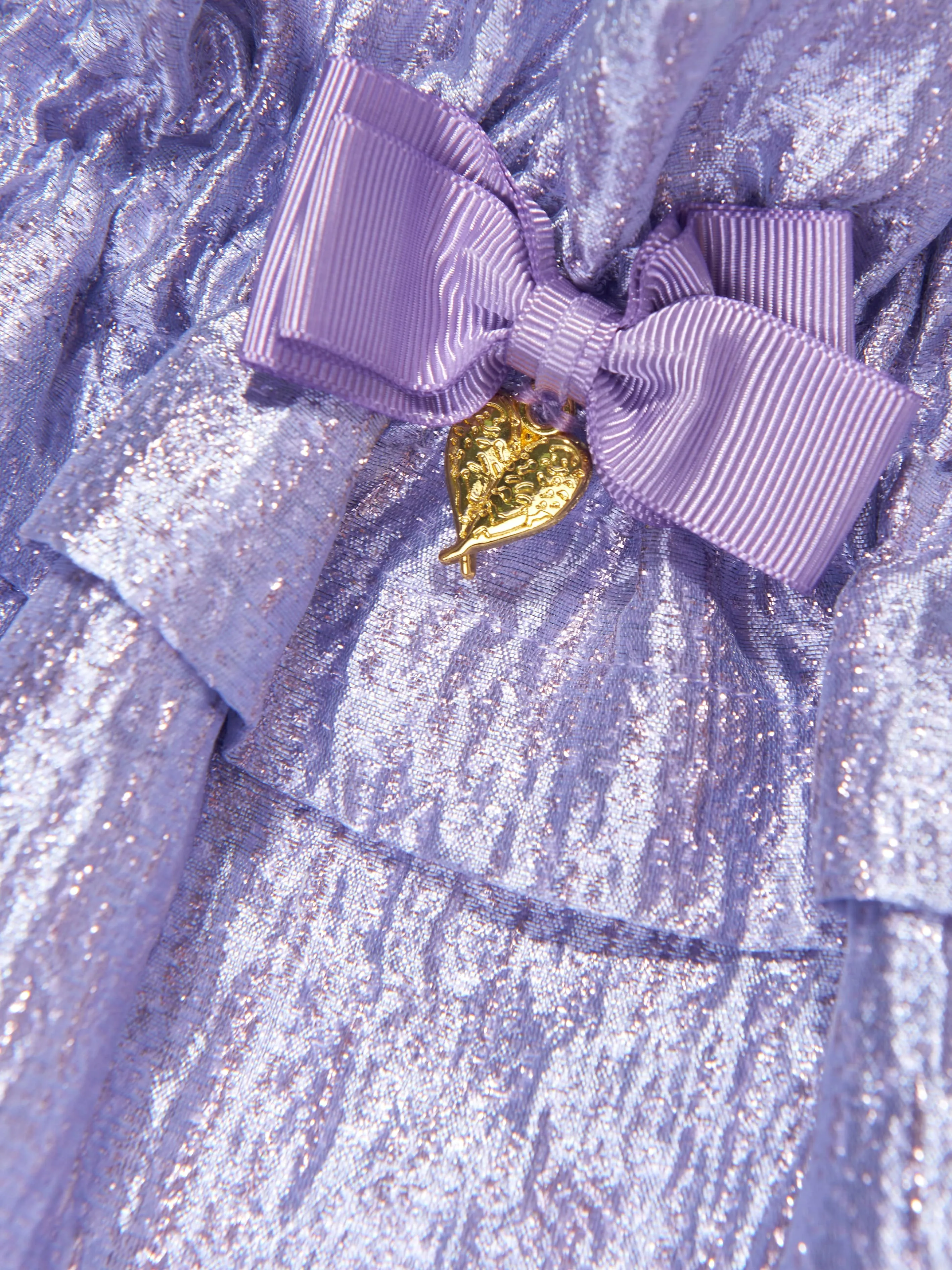 Angels Face Girls Ruthie Metallic Top in Purple