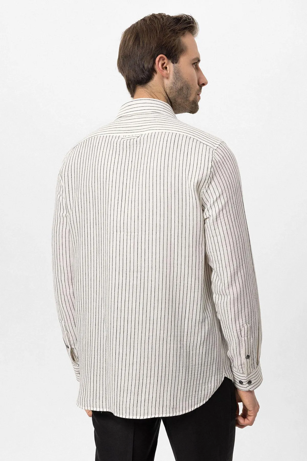 ANT Cotton Striped Men's Shirt - Courtenay