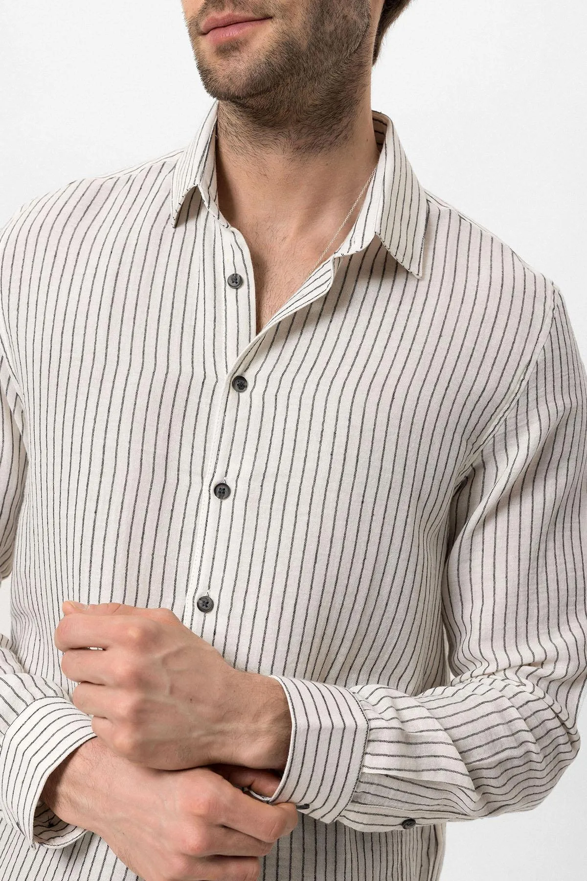ANT Cotton Striped Men's Shirt - Courtenay