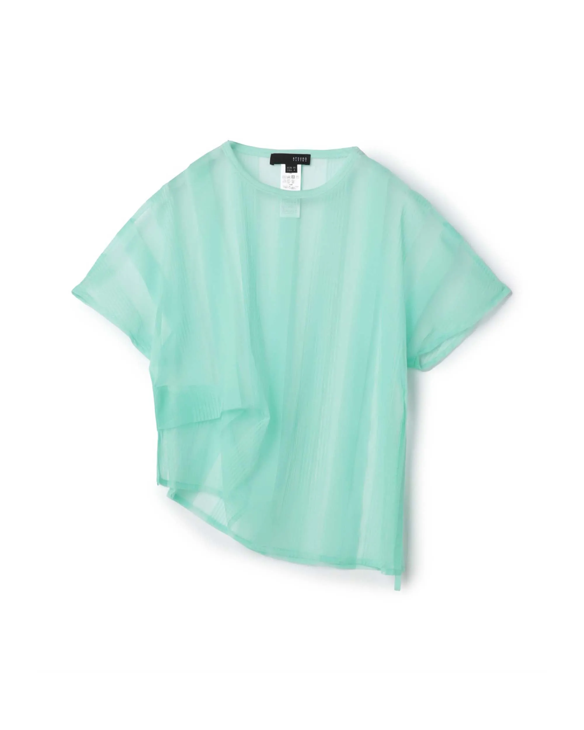 Asy Hem Mesh Twin Set Top