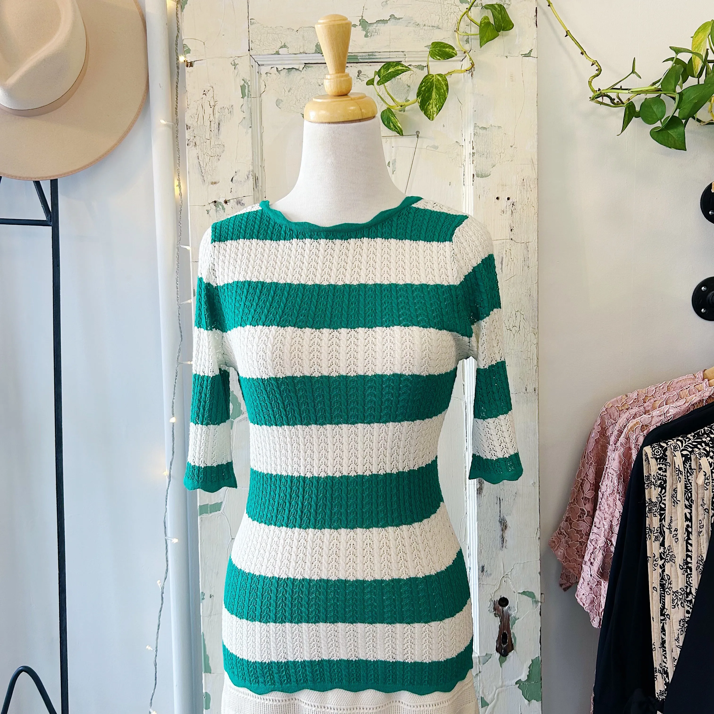 Atelier Reve // Fanto Top Green Stripe