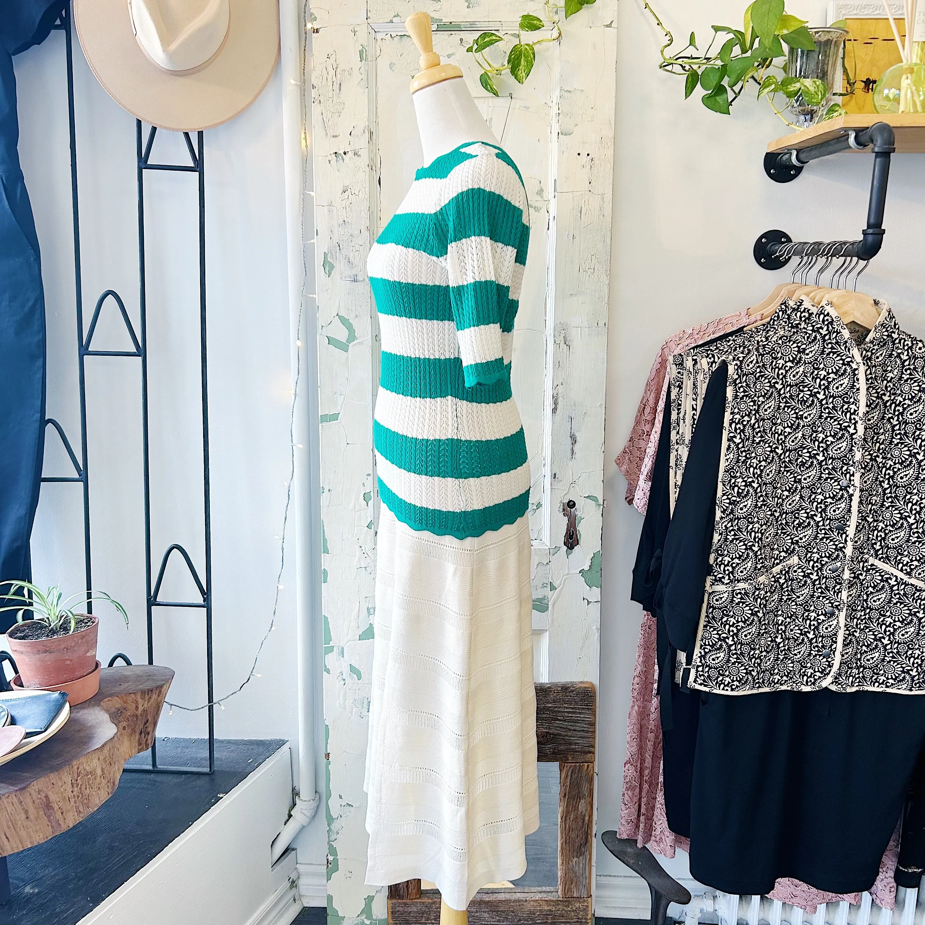 Atelier Reve // Fanto Top Green Stripe