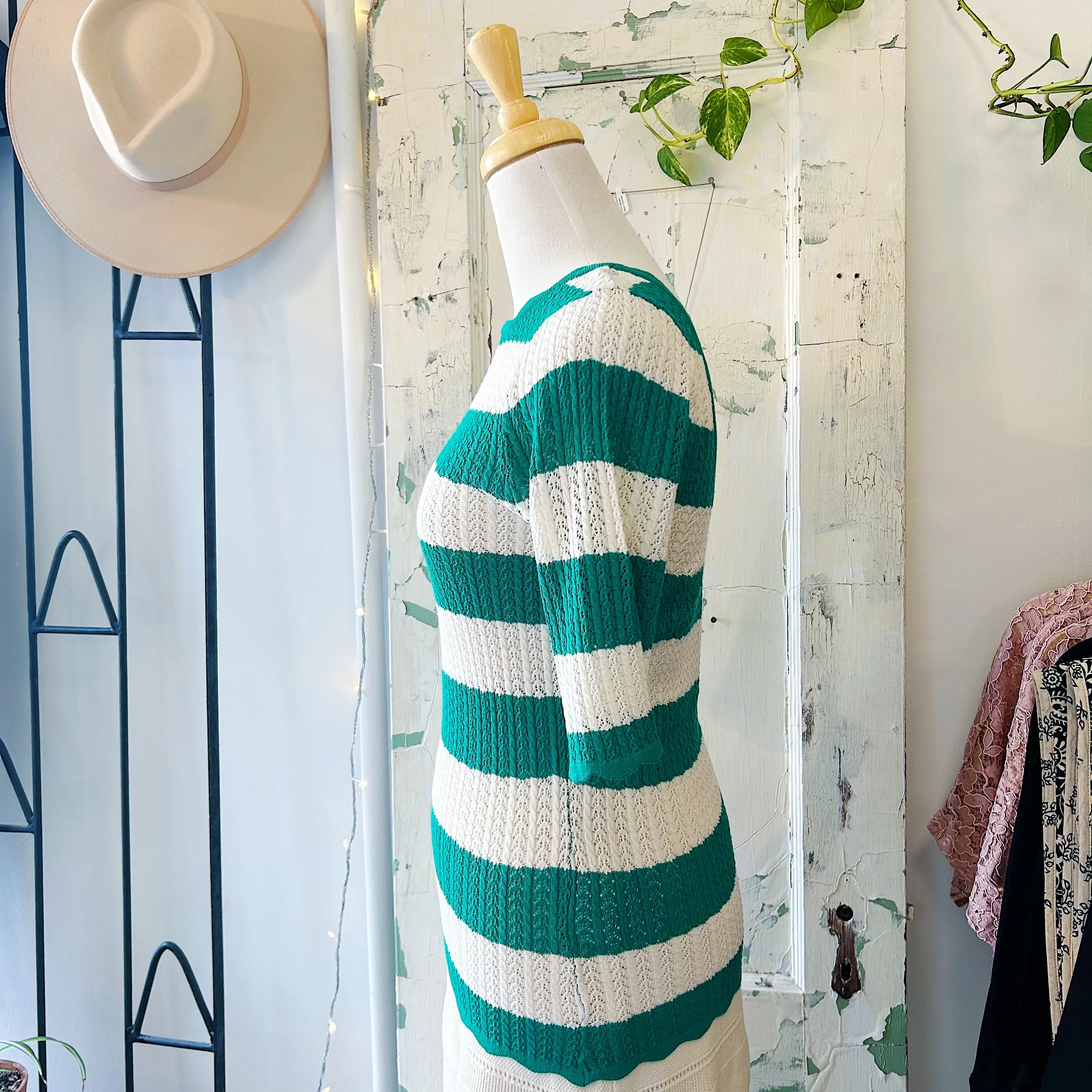 Atelier Reve // Fanto Top Green Stripe