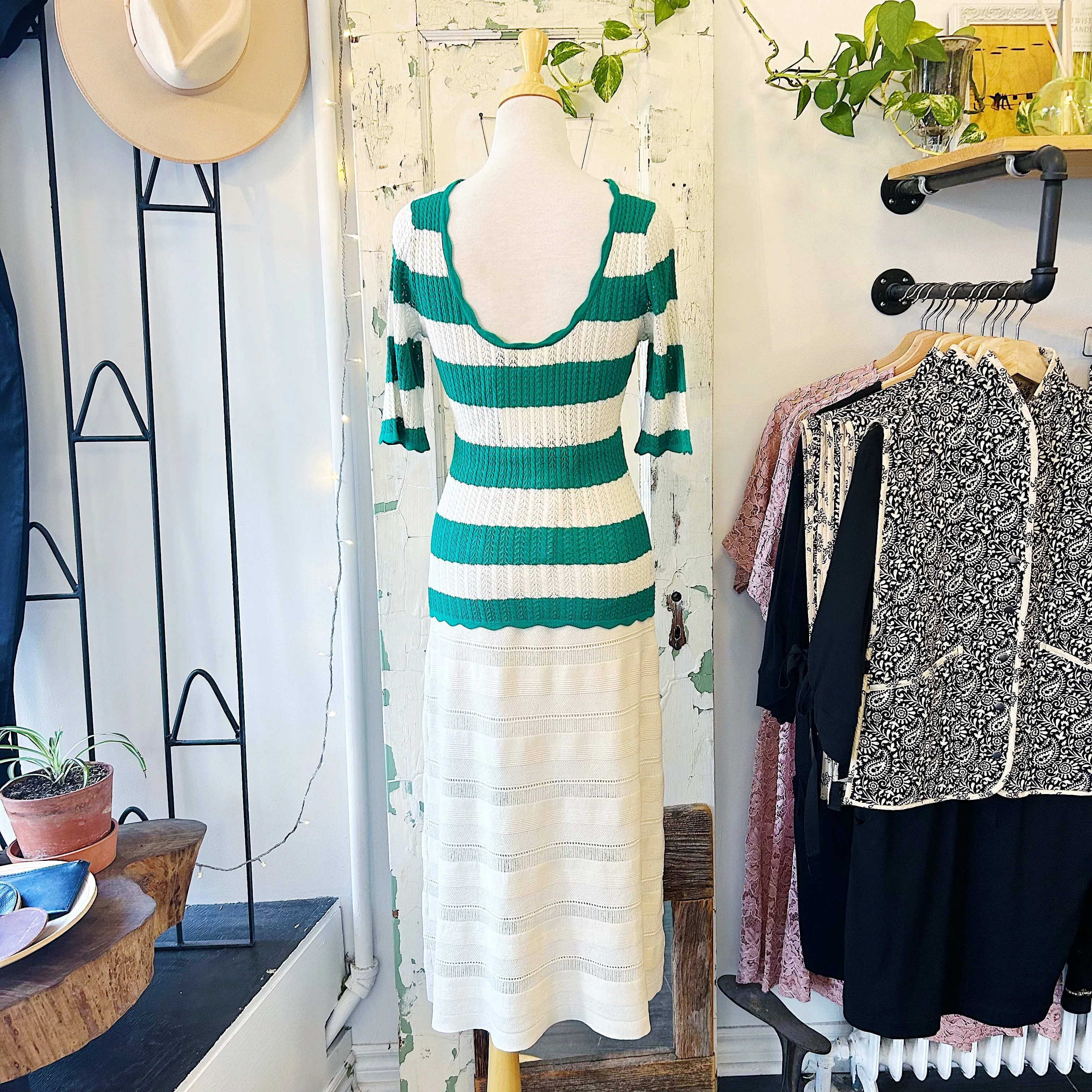 Atelier Reve // Fanto Top Green Stripe