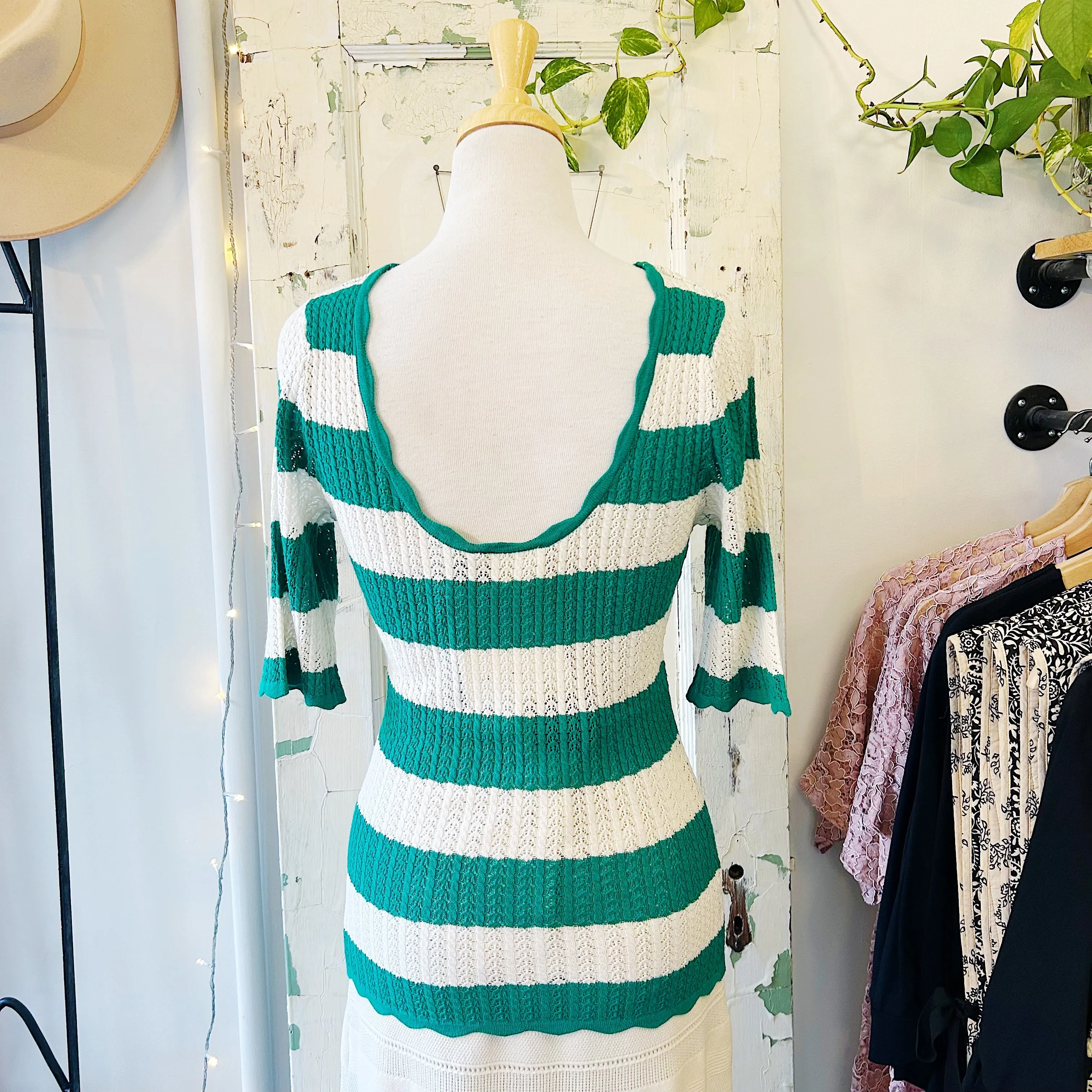 Atelier Reve // Fanto Top Green Stripe
