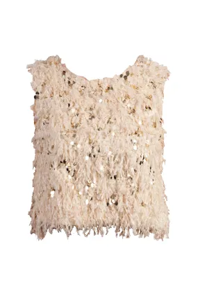 Beige Textured Top
