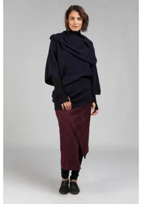 Birch Knit Top in Navy