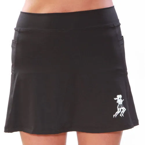 Black Athletic Skirt -2" longer