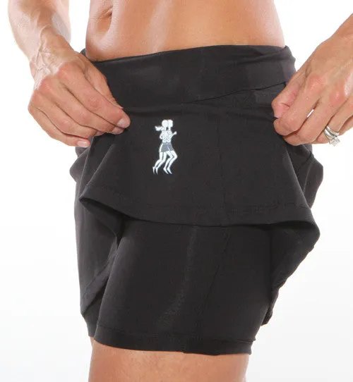 Black Athletic Skirt -2" longer