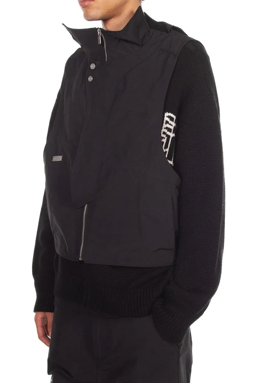 Black Memory Layered Sweater