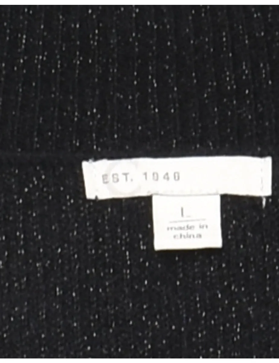 Black Turtleneck Jumper - L
