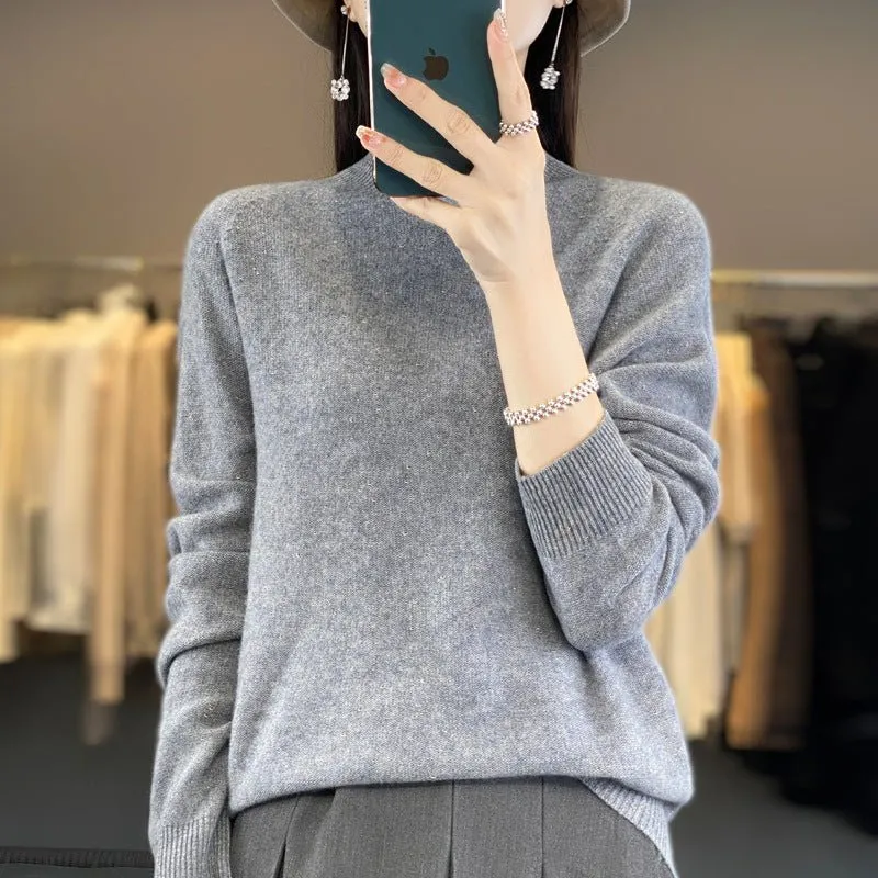 Blake | Blandet, komfortabel rullekravesweater