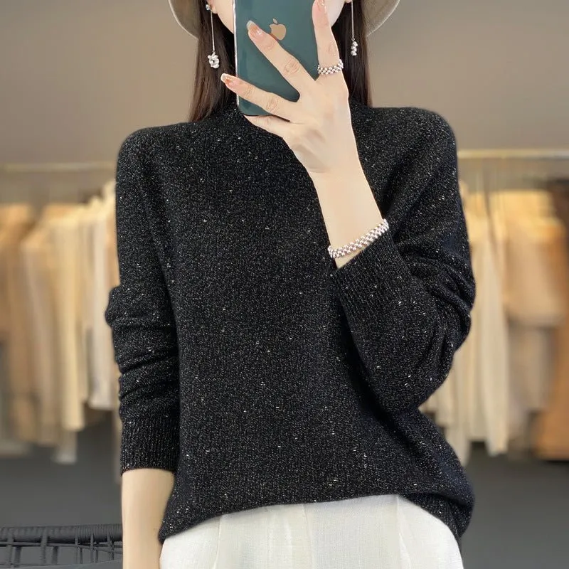 Blake | Blandet, komfortabel rullekravesweater