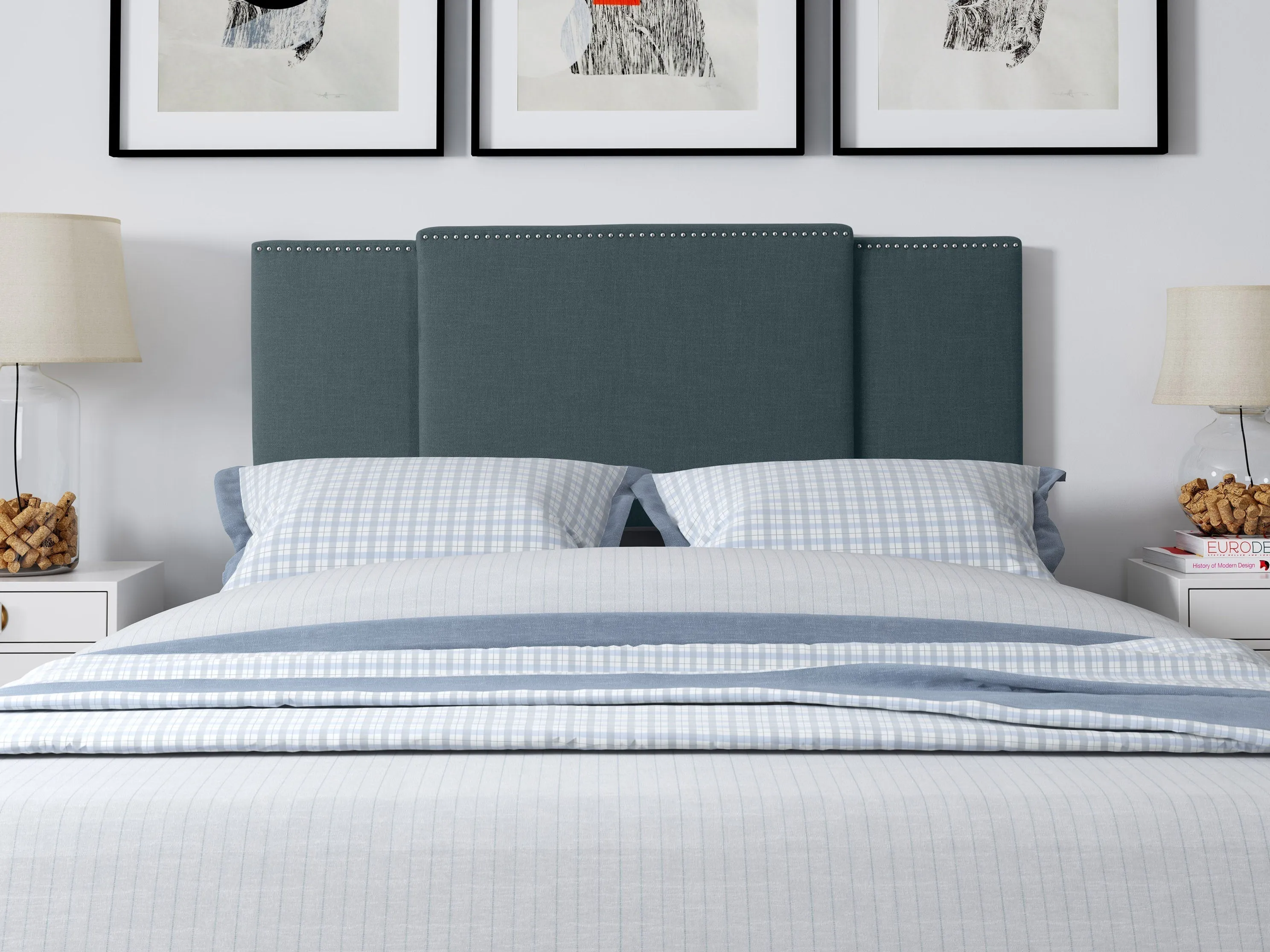 Blue Adjustable Headboard