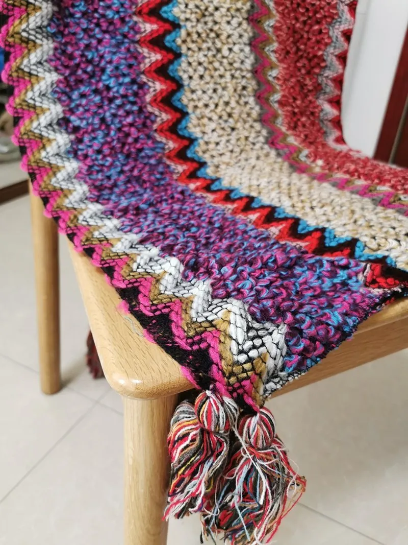 Boho Chic Knitted Cape