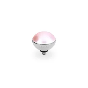 Bottone Silver and Rose Pearl Crystal Ring Gem Top, 11.5mm