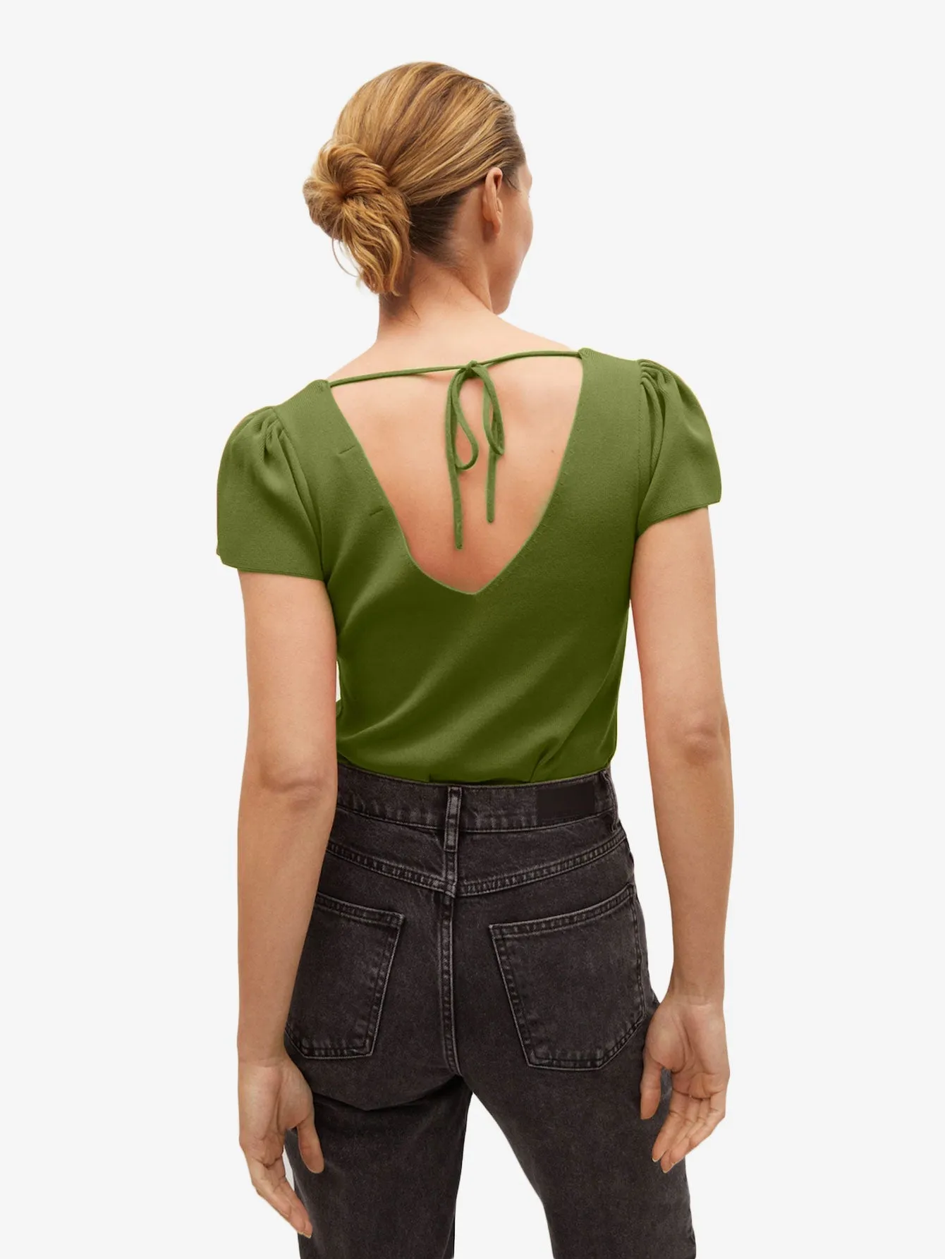 Bow knit top