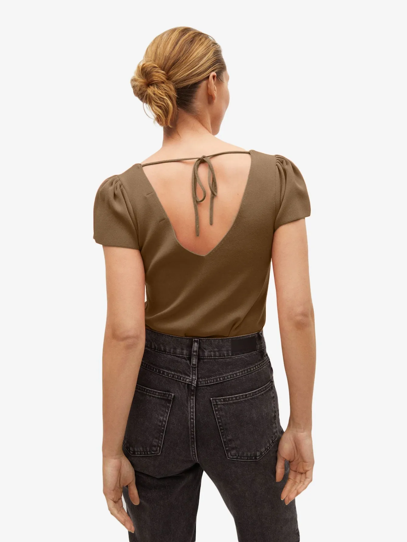 Bow knit top